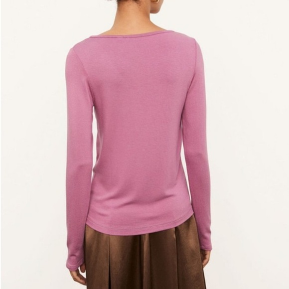 Vince Long Sleeve Scoop Neck Shirt - Picture 2 of 9